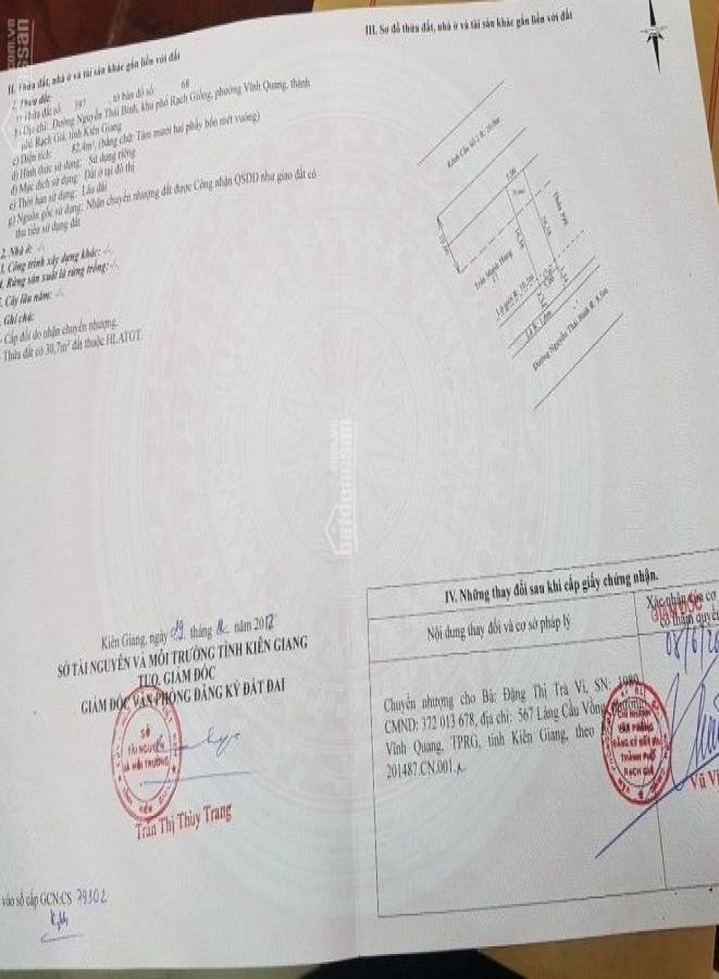 Bán đất mặt tiền đường Nguyễn Thái Bình, P.Vĩnh Quang