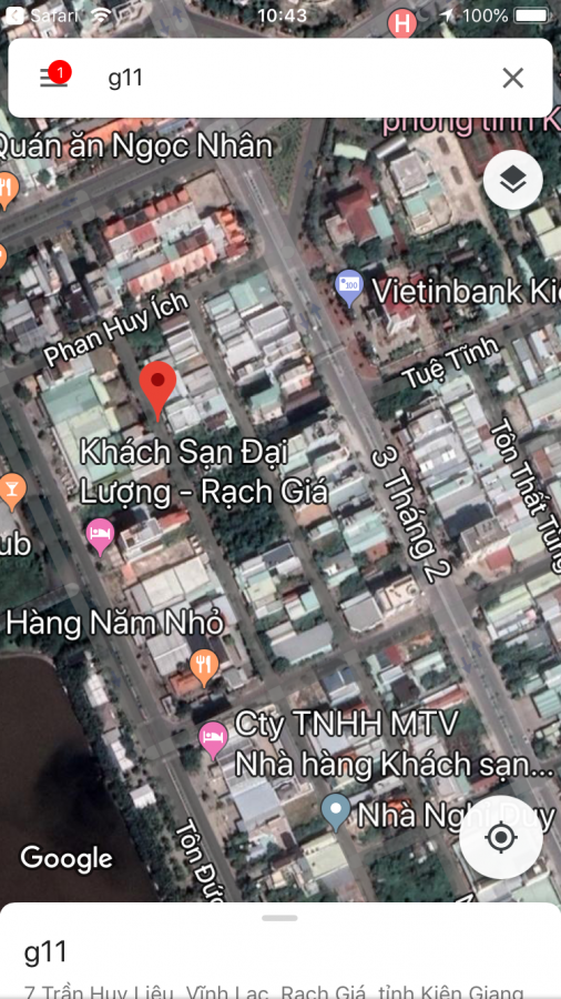 Bán lô đất g11 lô 7 Trần Huy Liệu, Rạch Giá,  Kiên Giang, 0987568220