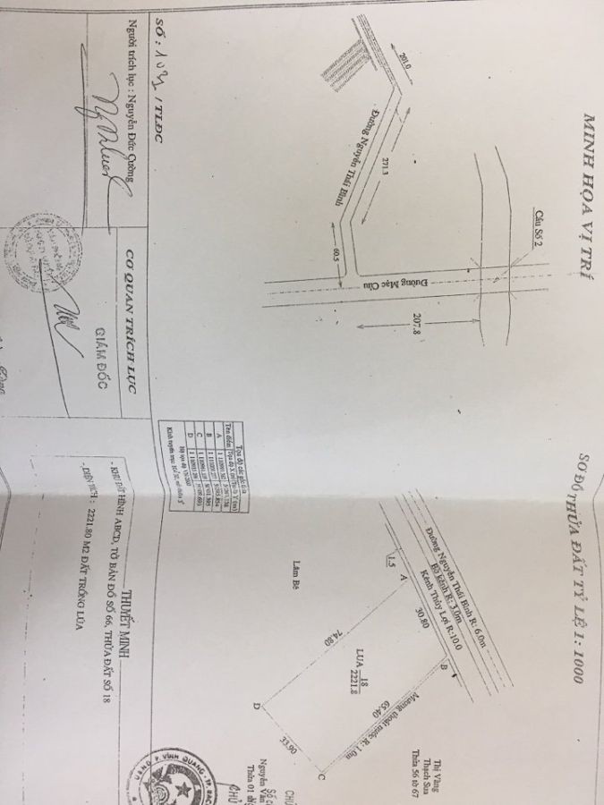 2,222 m2 đất mặt tiền đường Nguyễn Thái Bình, Vĩnh Quang, Rạch Giá, 0947814142