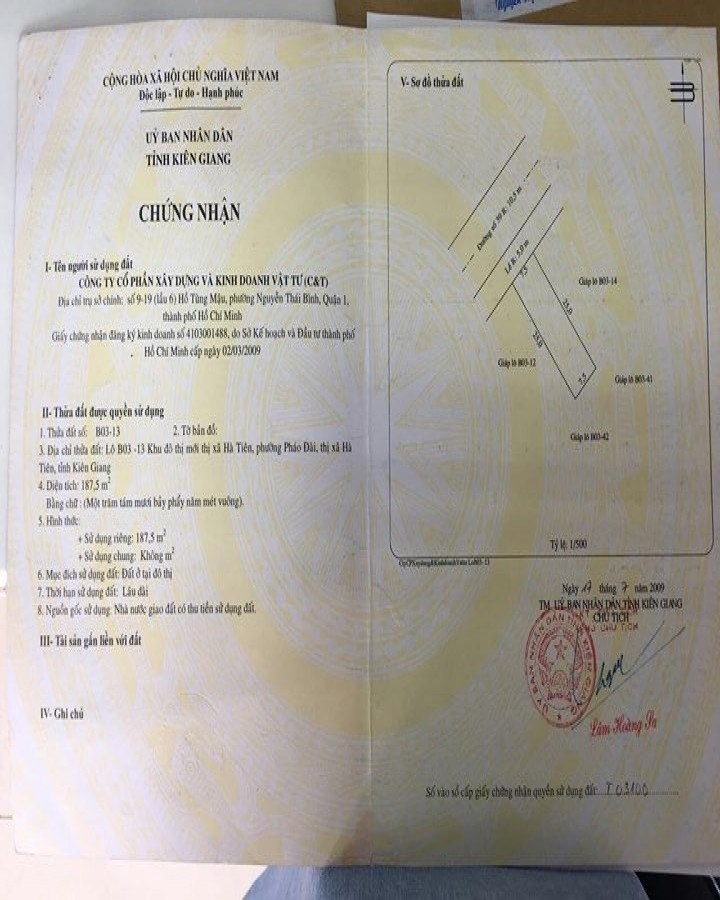 sang quán Đường số 39, phường Pháo Đài, Thị xã Hà Tiên, Kiên Giang, 0817575768
