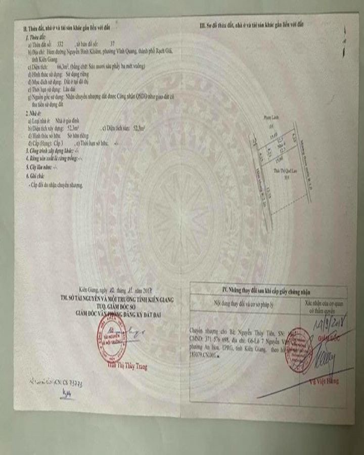 Bán nhà cấp 3 ở hẻm 186 Nguyễn Bỉnh Khiêm, Vĩnh Thanh, Rạch Giá, tỉnh Kiên Giang, 0911447199
