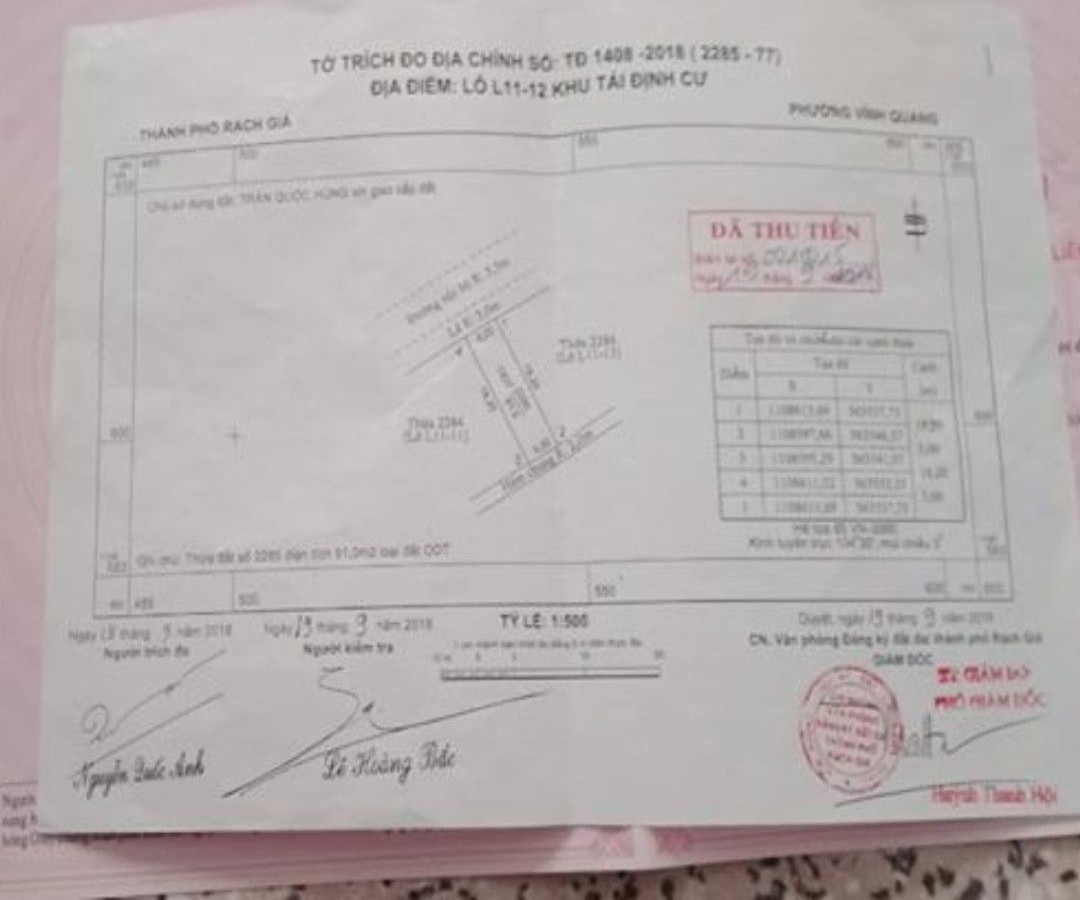 Cần bán nền nền tái định cư L11-12 Vĩnh Quang, Rạch Giá, Kiên Giang, 0948815512