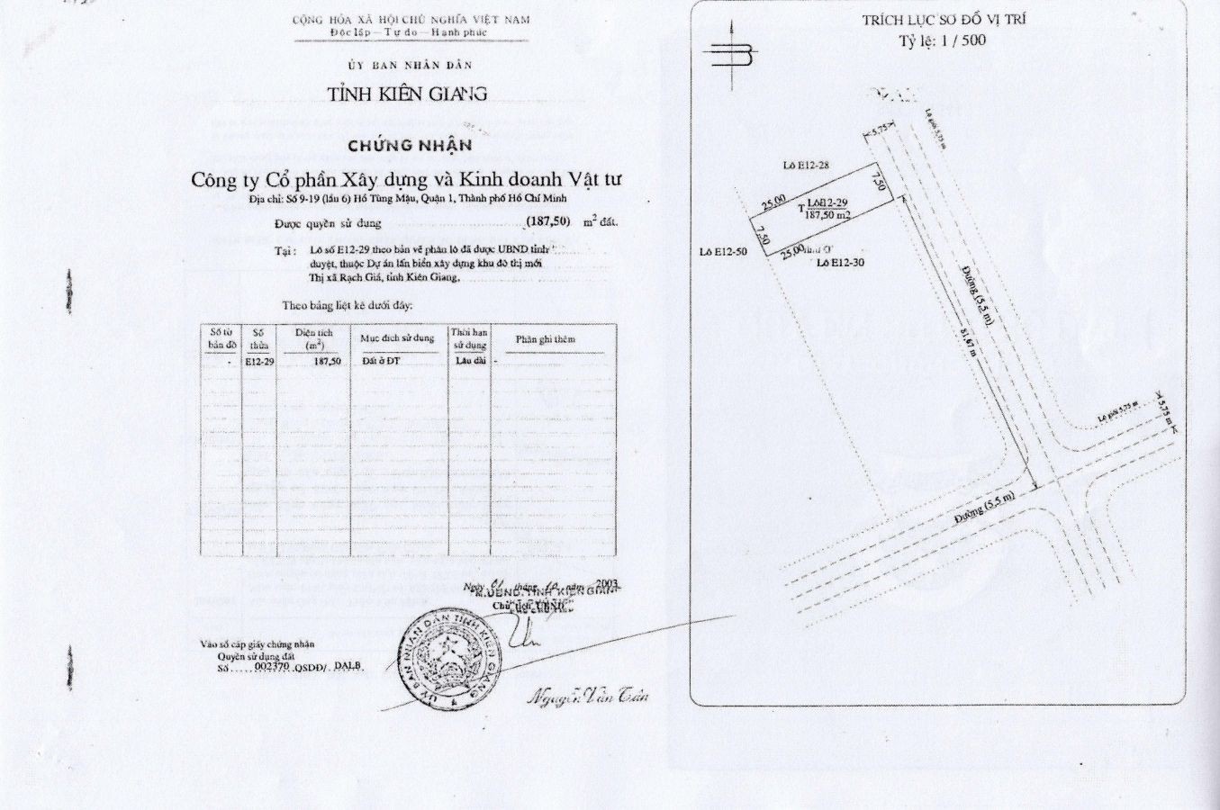 Cần bán lô đất E12-29 đường Trần Huy Liệu, phường Vĩnh Lạc, Rạch Giá, Kiên Giang, 0913885381