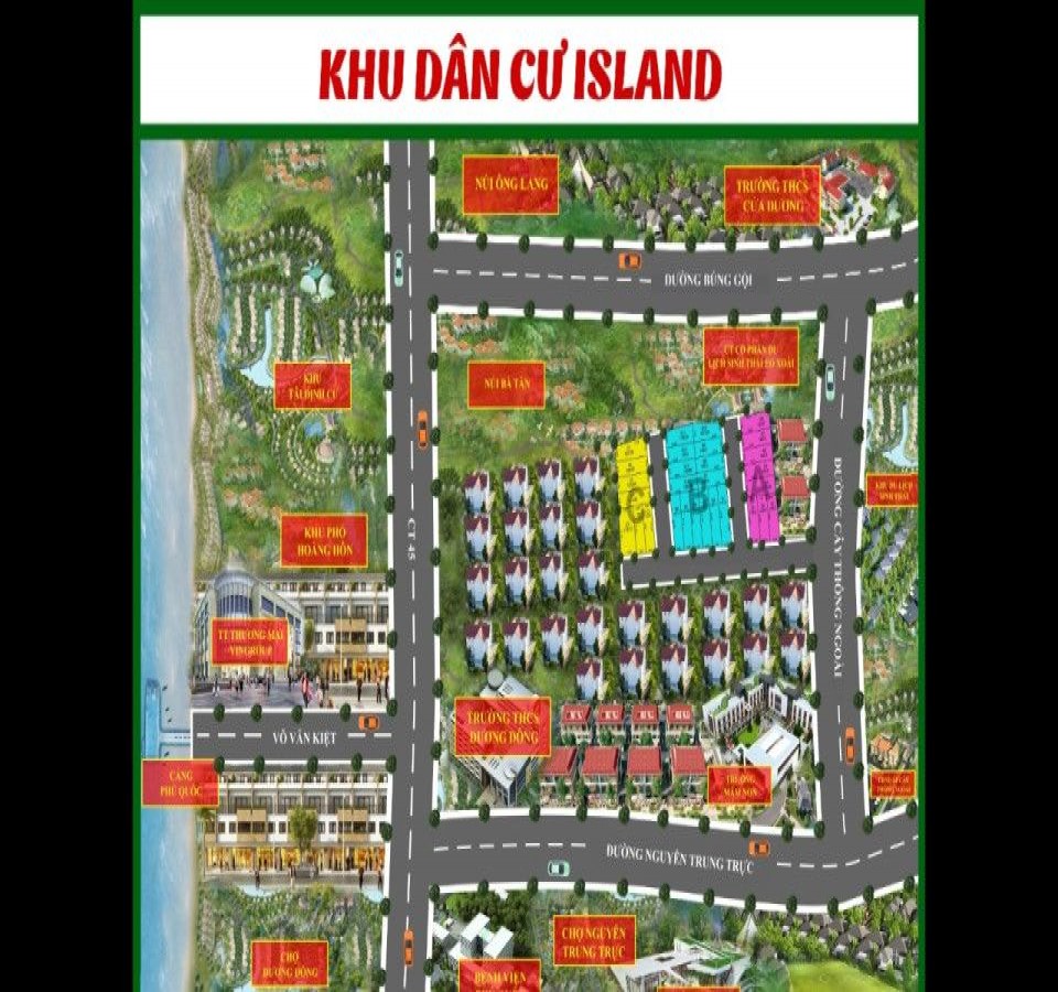 Bán Khu dân cư ISLAND  đường Cây Thông Ngoài, Phú Quốc, Kiên Giang, 0901275529