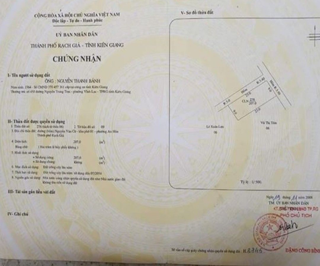 Bán đất đường Trần Nhật Duật, An Hòa, Rạch Giá, Kiên Giang, 0942627972
