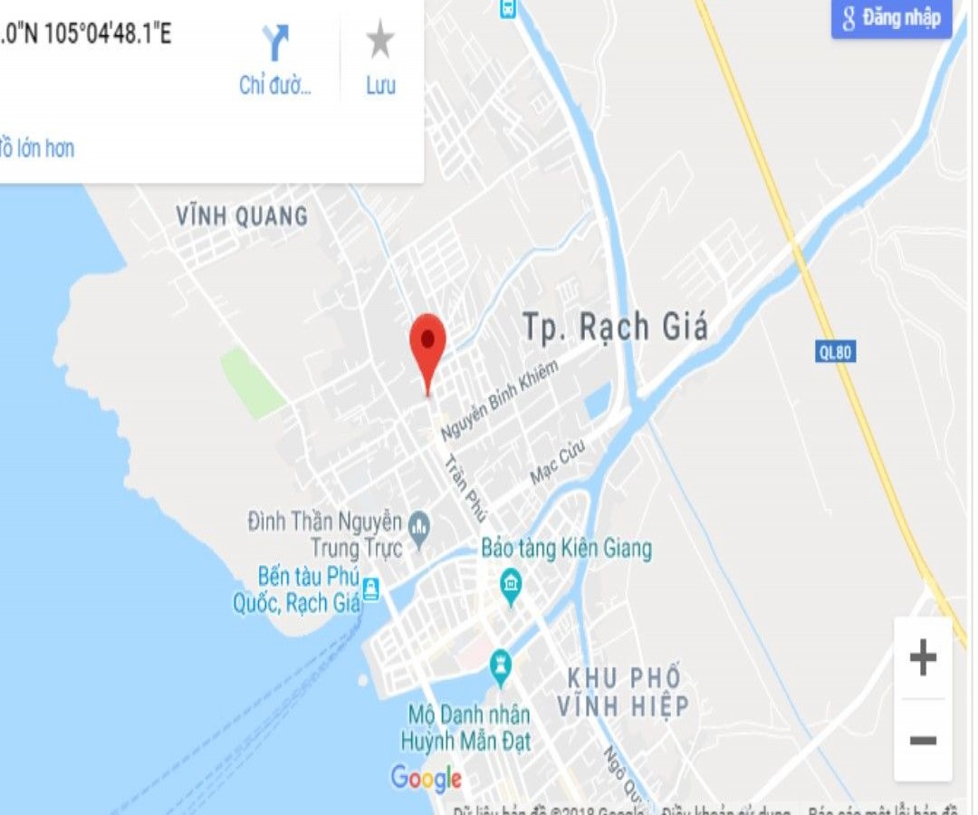 Nhà 71A Điện Biên Phủ, P. Vĩnh Quang, Rạch Giá, Kiên Giang, 0949743478.