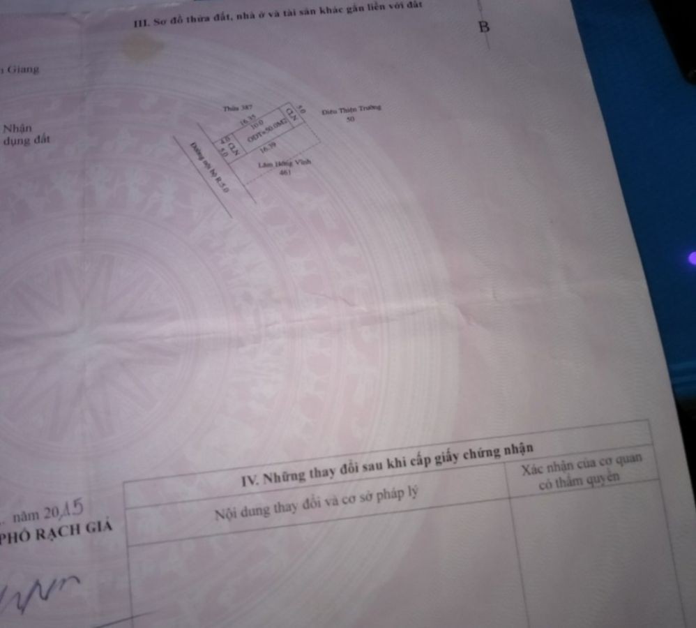 Đất nền hẻm 26, Sư Vạn Hạnh, An Bình, Rạch Giá, Kiên Giang, 0382477745
