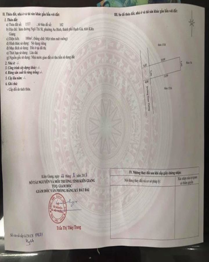 Bán nền Ngô Thị Sĩ, An Bình, Rạch Giá, Kiên Giang,  ‭076 5903806‬