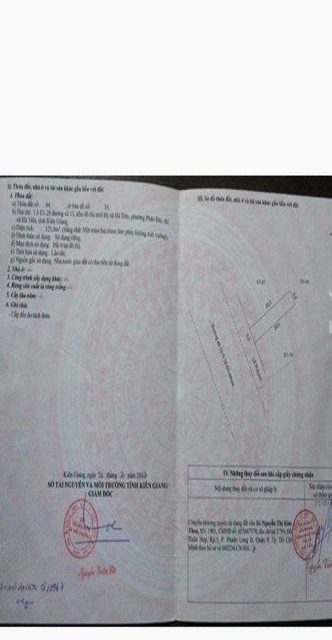 Bán đất lô E1-20 khu đô thị mới Hà Tiên, Kiên Giang, 0914610777