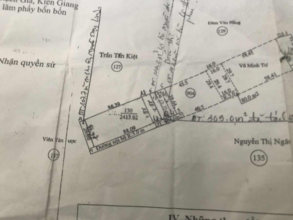 Bán đất đường quang trung, phường vĩnh quang