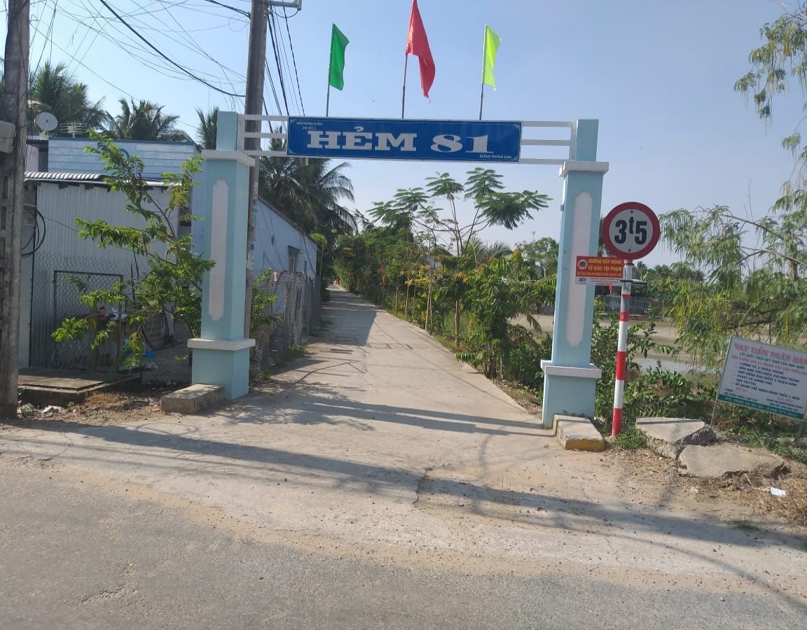 BÁN ĐẤT HẺM 81 TRƯƠNG ĐỊNH, AN BÌNH, RẠCH GIÁ, KIÊN GIANG, 10*20m, 380 TRIỆU.    (MSNV 05)