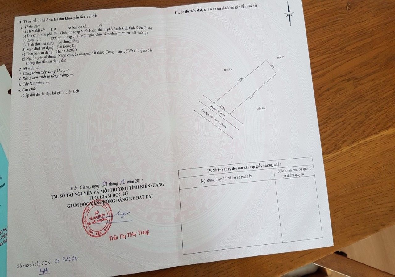 ĐẤT HUỲNH TẤN PHÁT, VĨNH HIỆP, RẠCH GIÁ, KIÊN GIANG, 25*82.9m, 3 TỶ xxx / CÔNG.   (MSNV 02)
