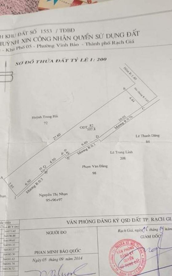 BÁN NHÀ HẺM NGUUYỄN TRUNG TRỰC, VĨNH BẢO, RẠCH GIÁ, KIÊN GIANG, 780 TRIỆU. (MSNV 02