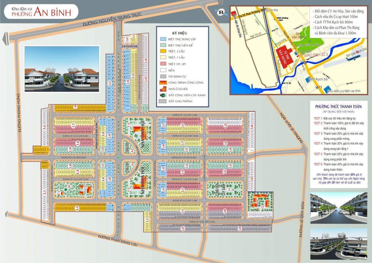 BÁN ĐẤT KHƯ DÂN CƯ PHƯỜNG AN BÌNH - RẠCH GIÁ