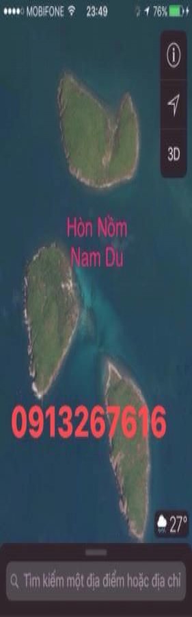 Bán đảo tư nhân riêng biệt chính chủ thuộc quần đảo Nam Du