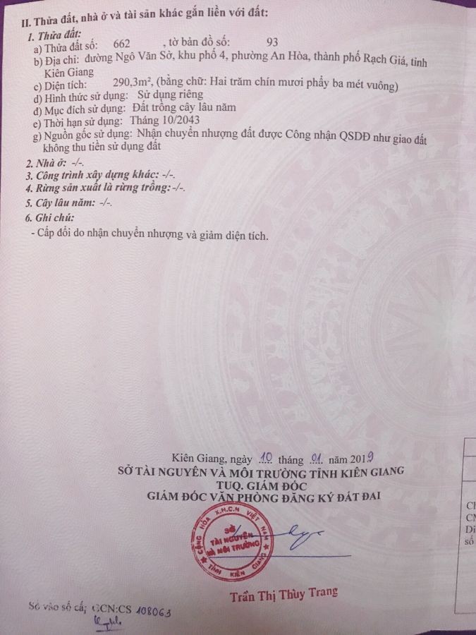 Bán đất đường Ngô Văn Sở, Rạch Giá