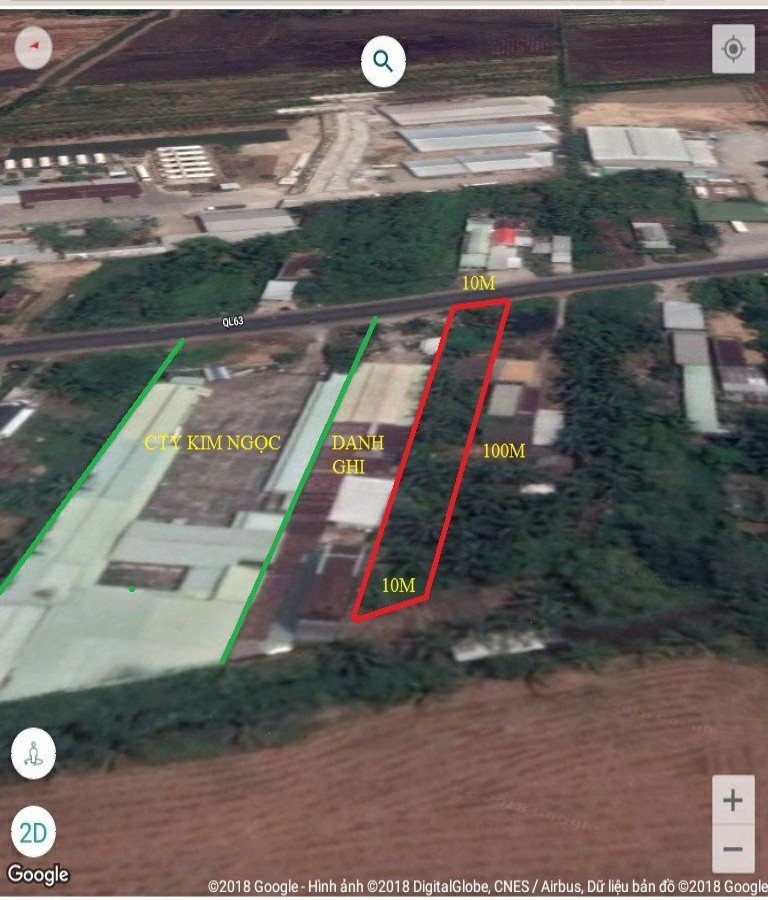 Bán 1000m2 đất mặt tiền QL63, Châu Thành, Kiên Giang