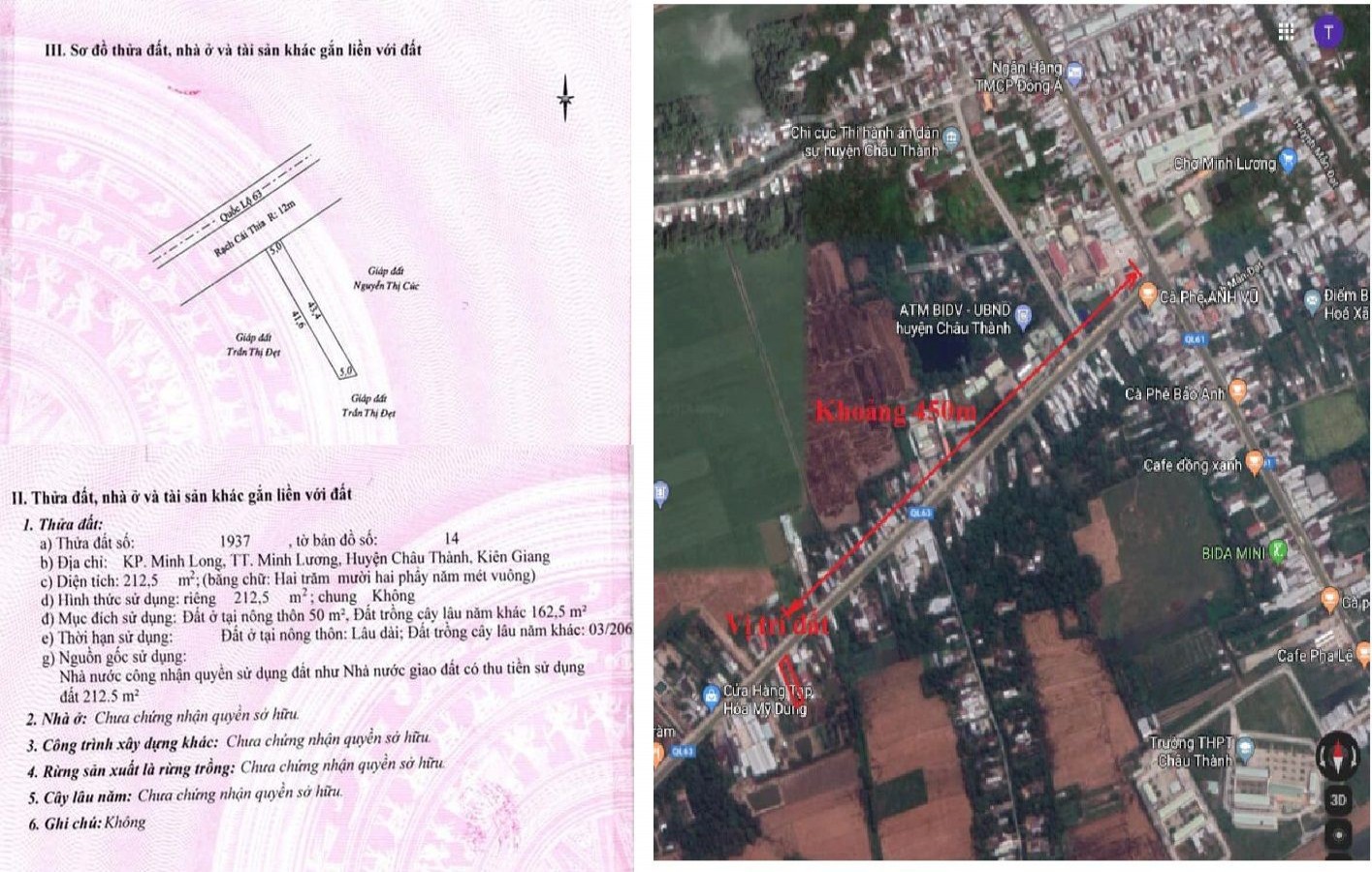 BÁN ĐẤT MẶT TIỀN QL63