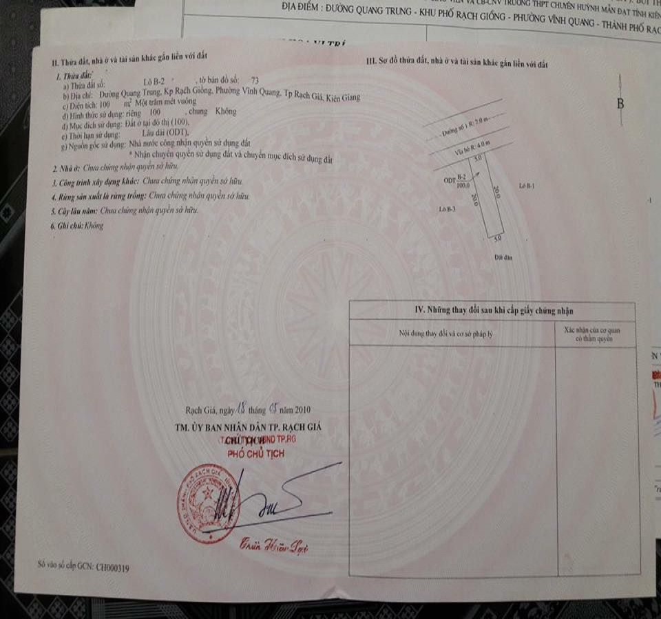 Đất thổ cư 100%