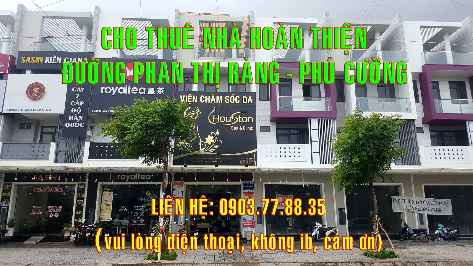 CHO THUÊ NHÀ ĐƯỜNG PHAN THỊ RÀNG – PHÚ CƯỜNG