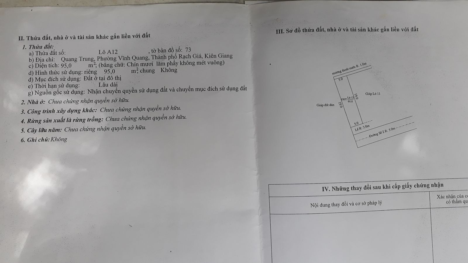 Bán đất thổ cư khu giáo viên Nguyễn Trung Trực, P. Vĩnh Quang