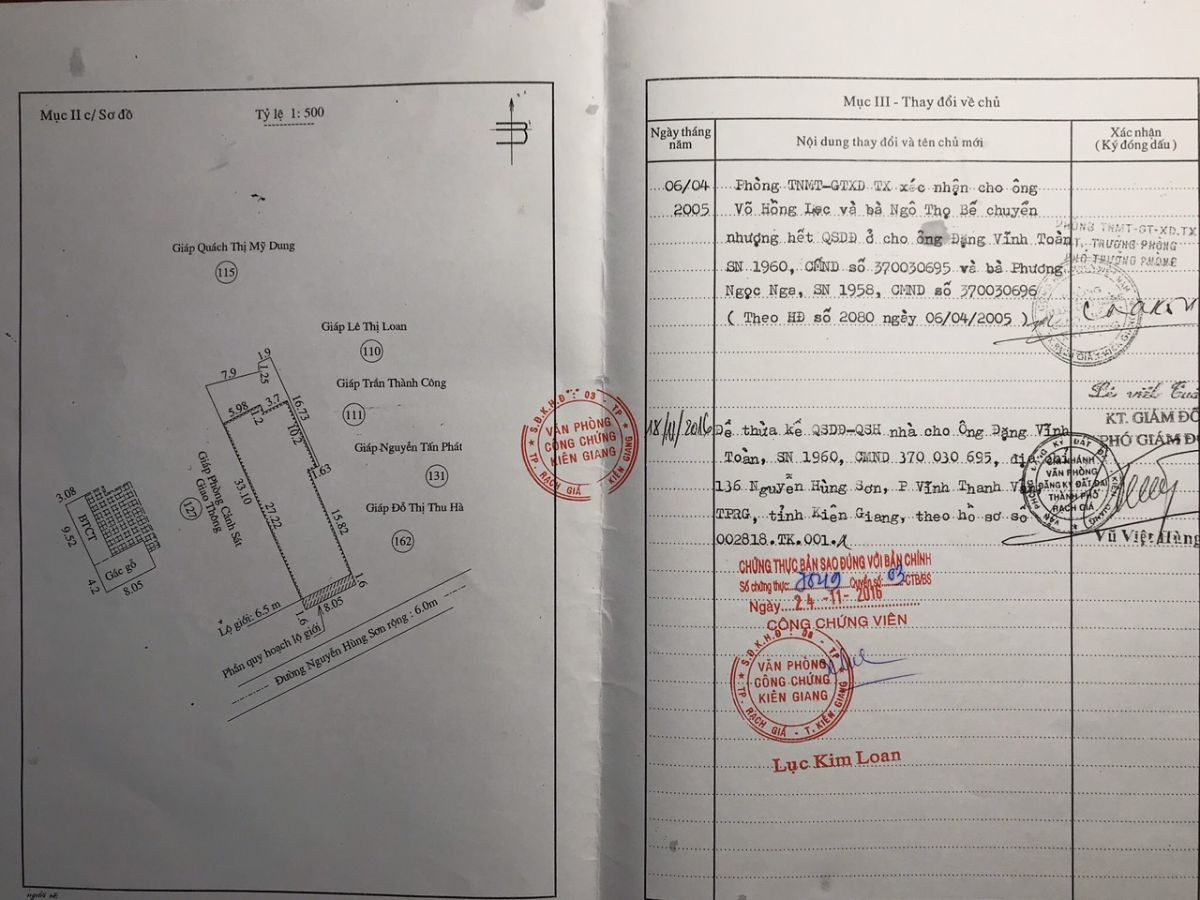 Bán nhà và đất Nguyễn Hùng Sơn, TP Rạch Giá
