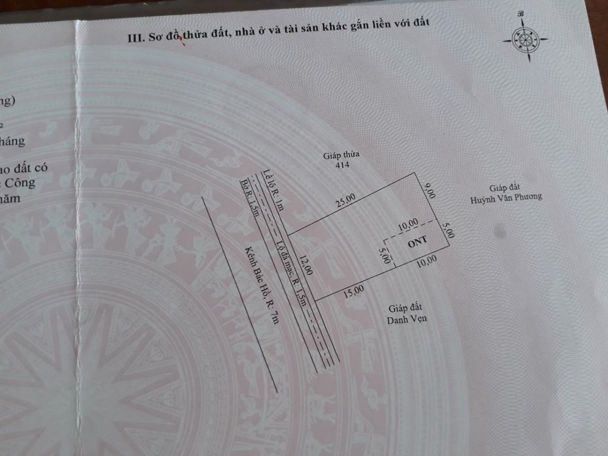 Bán đất thổ cư mặt tiền kênh Bác Hồ cách cầu Đòn Dong -  Tuyến Tránh 300