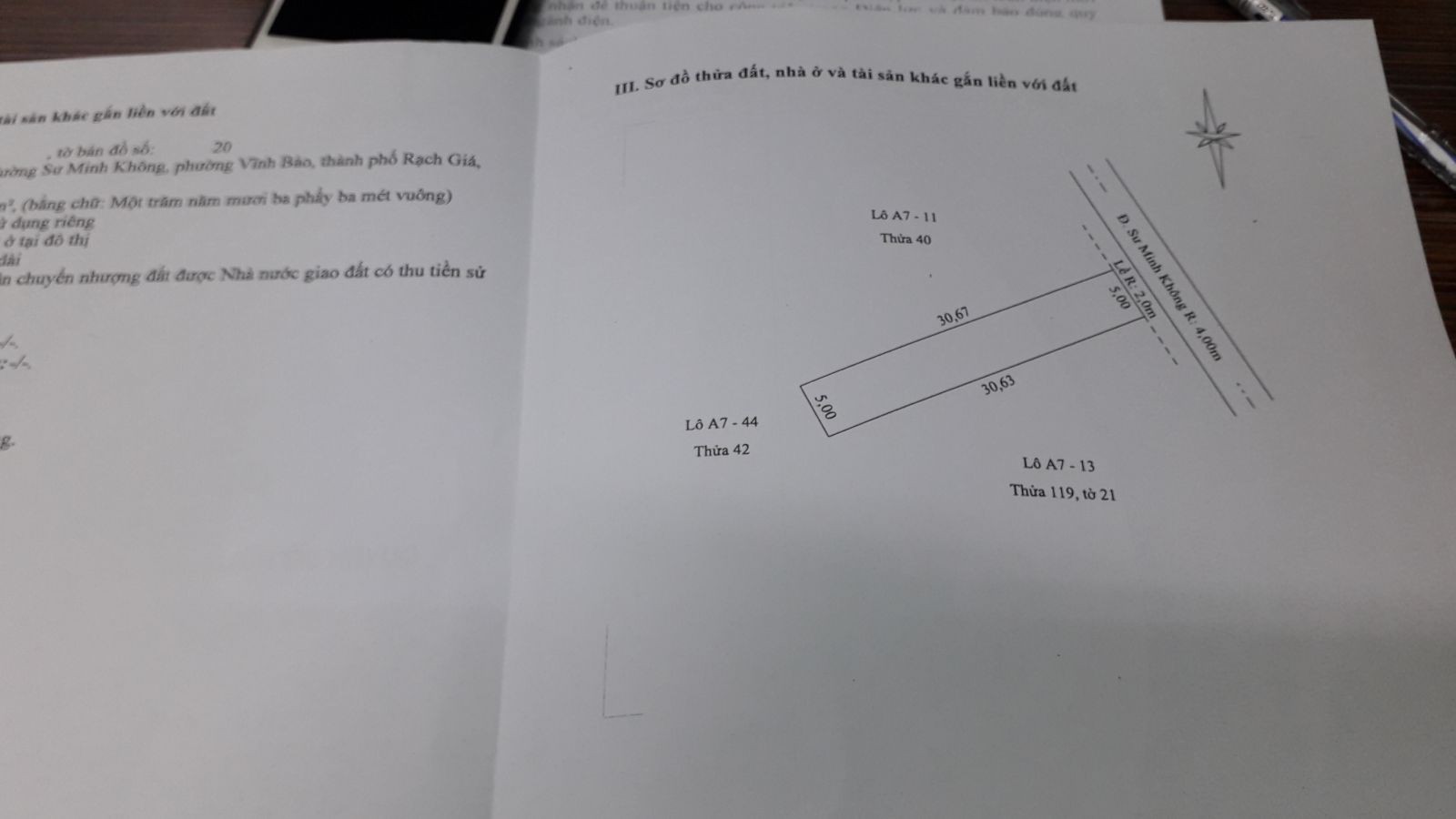 Đất ở đường Sư Minh Không