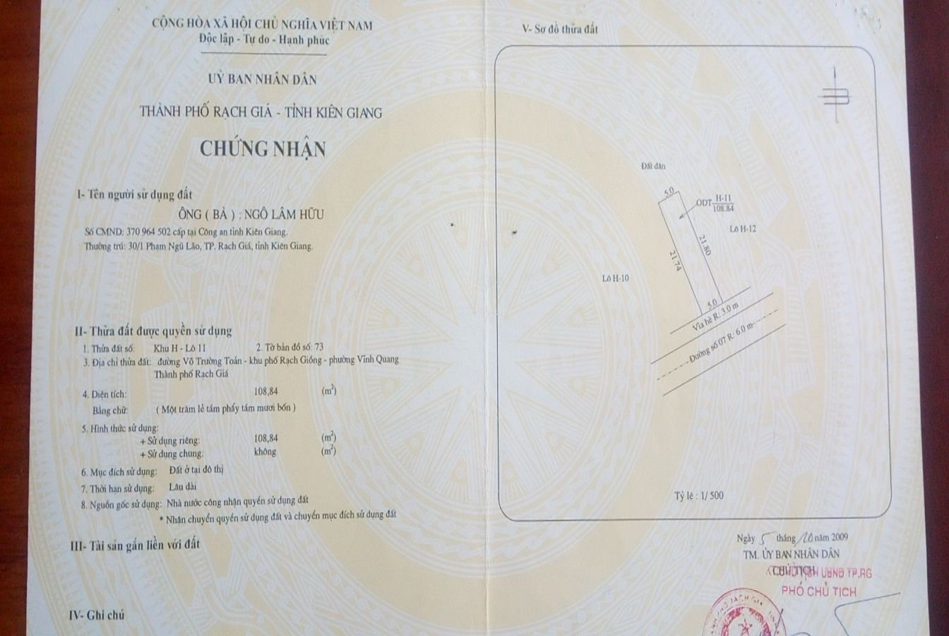 Bán đất nền thổ cư, vị trí ngay sát khu  lấn biển chuẩn bị bơm tại thành phố rạch giá, kiên giang