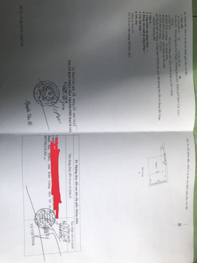 Bán căn nhà hẻm Nguyễn Chí Thanh, Rạch Sỏi