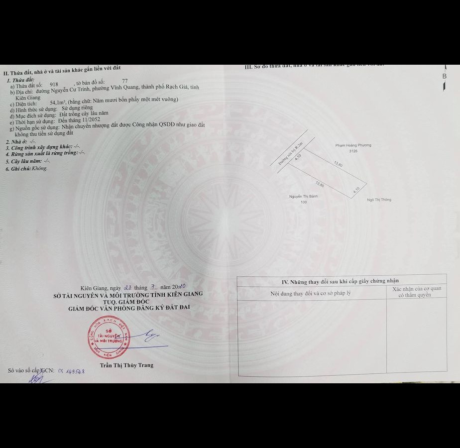 Do chuyển chỗ ở cần tìm chủ mới cho căn hộ nhỏ hẻm Nguyễn Cư Trinh, sau lưng Trường Mần Non Bình Minh, phường Vĩnh Quang