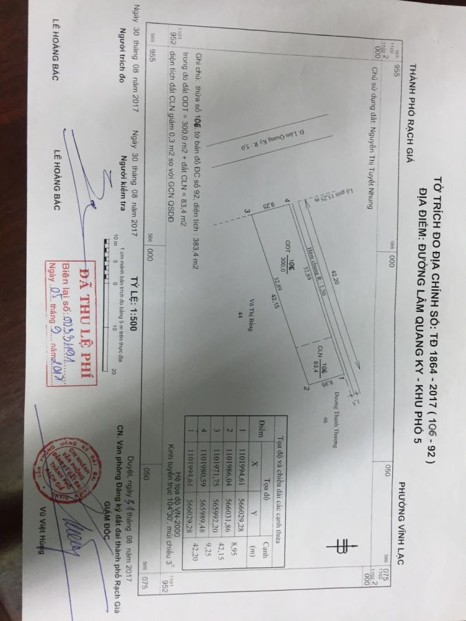 Cần bán đất mặt tiền Lâm Quang Ky, phường An Hoà Rạch Giá Kiên Giang