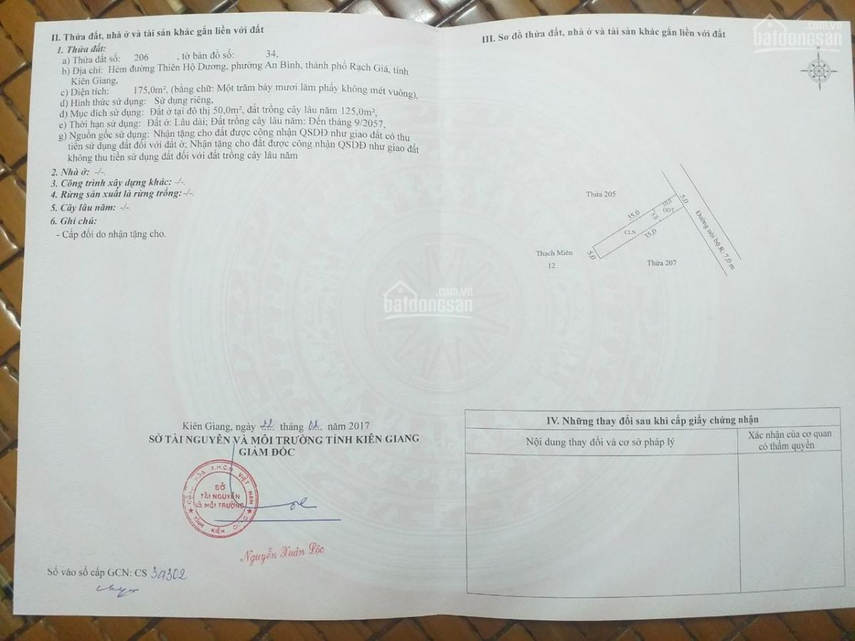 Bán đất nền phường An Hoà Rạch Giá Kiên Giang (chính chủ cần bán gấp)