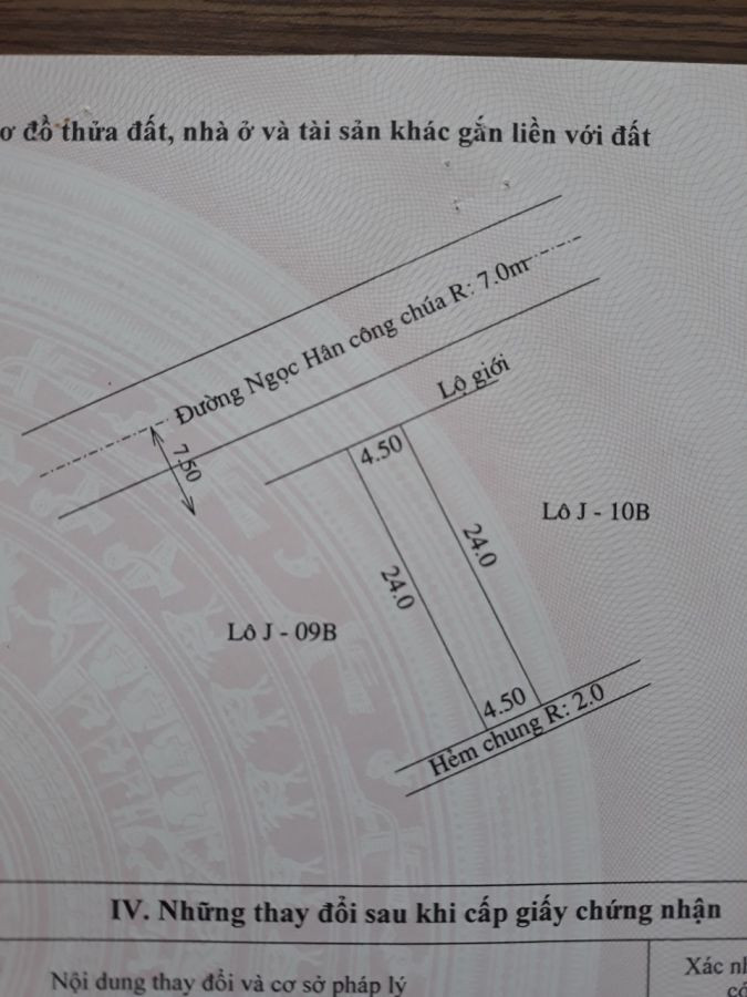 Đất mặt tiền Ngọc Hân Công Chúa KDC Cầu Suối P.Vĩnh Quang Rạch Giá Kiên Giang 4.5x24 giá 1 tỷ 150 triệu