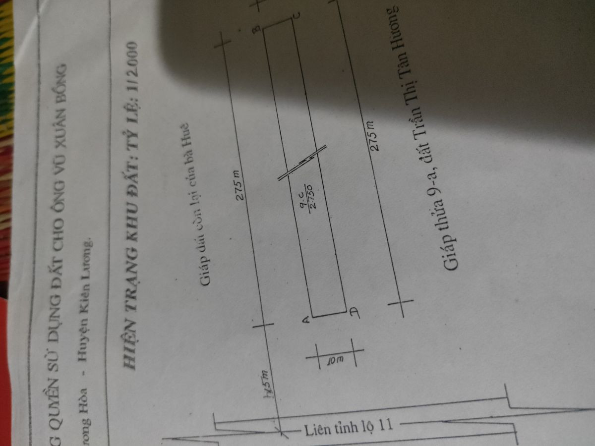 Bán đất đất đường tỉnh lộ 11, Kiên Lương, Kiên Giang