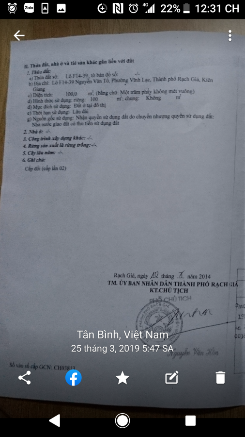Đất mặt tiền Giá rẻ Nguyễn Văn Tố, Rạch Giá, Kiên Giang chính chủ cần bán