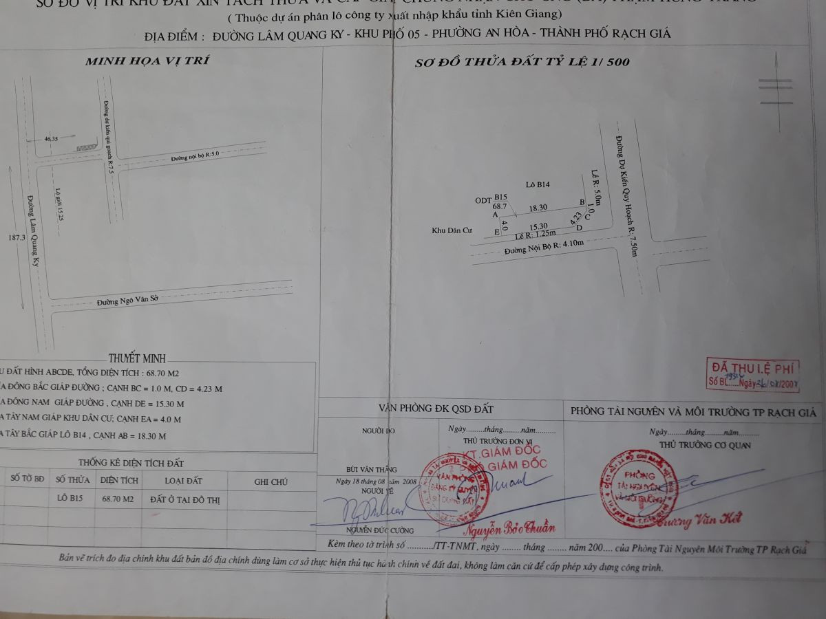 Nhà 1 trệt 1 lầu lô góc cách khu bệnh viện đa khoa Kiên Giang mới 2 phút đi xe