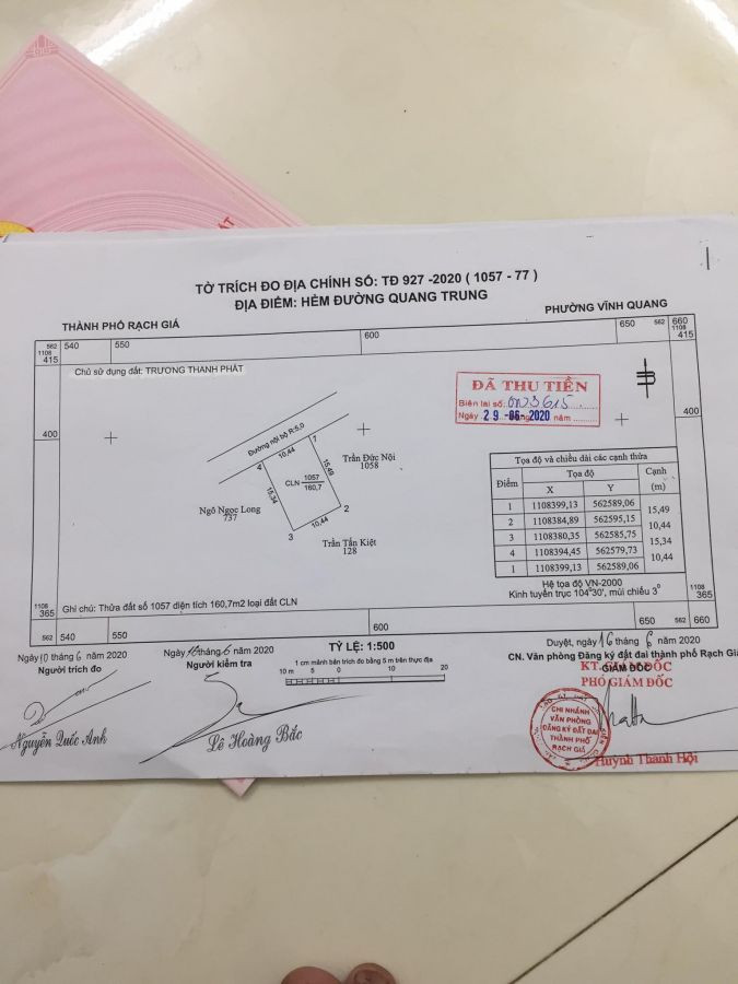 Bán đất hẻm Quang Trung