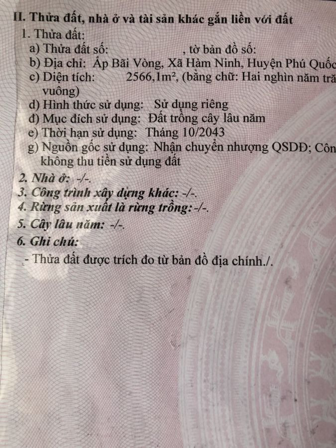 Đất vuông vức, vị trí đẹp, cơ hội đầu tư Phú Quốc