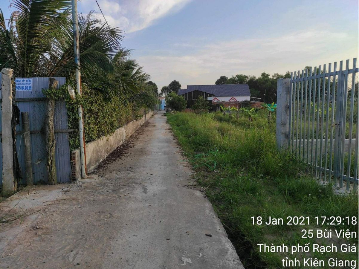 Bán đất trồng lúa 25 Bùi Viện, phường Vĩnh Lợi, TP Rạch Giá, Kiên Giang