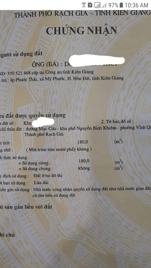 Đất Thổ Cư