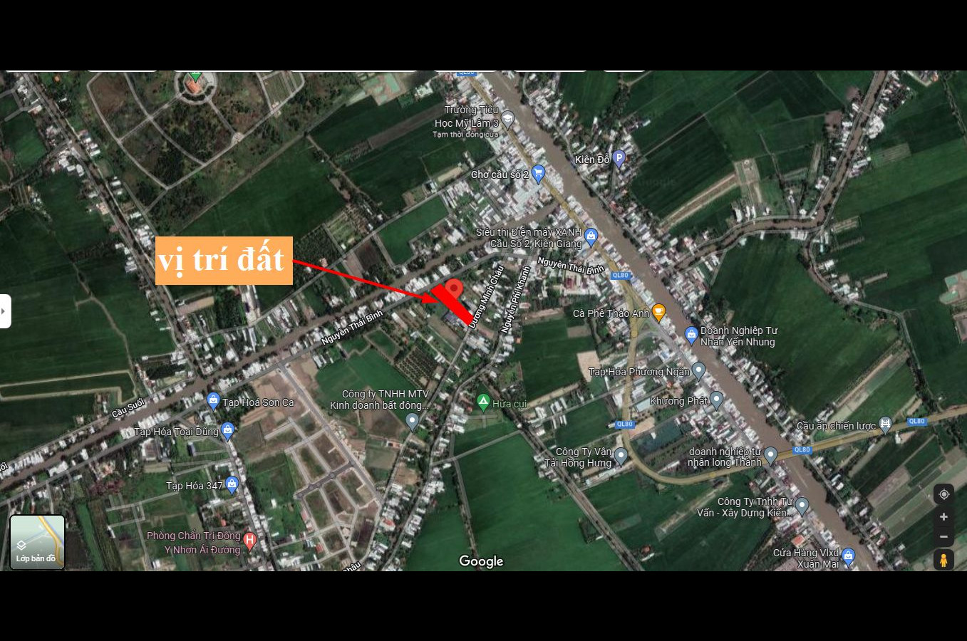 Đất 623m2 mặt tiền đường Nguyễn Thái Bình, P.Vĩnh Quang, Rạch Giá, Kiên Giang