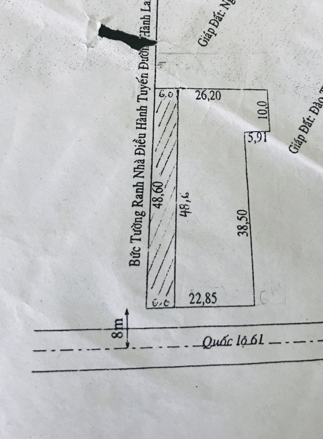 BÁN ĐẤT MẶT TIỀN QUỐC LỘ 61 NGÃ BA VÕ VĂN KIỆT VÀ QUỐC LỘ 61, CHÂU THÀNH KIÊN GIANG