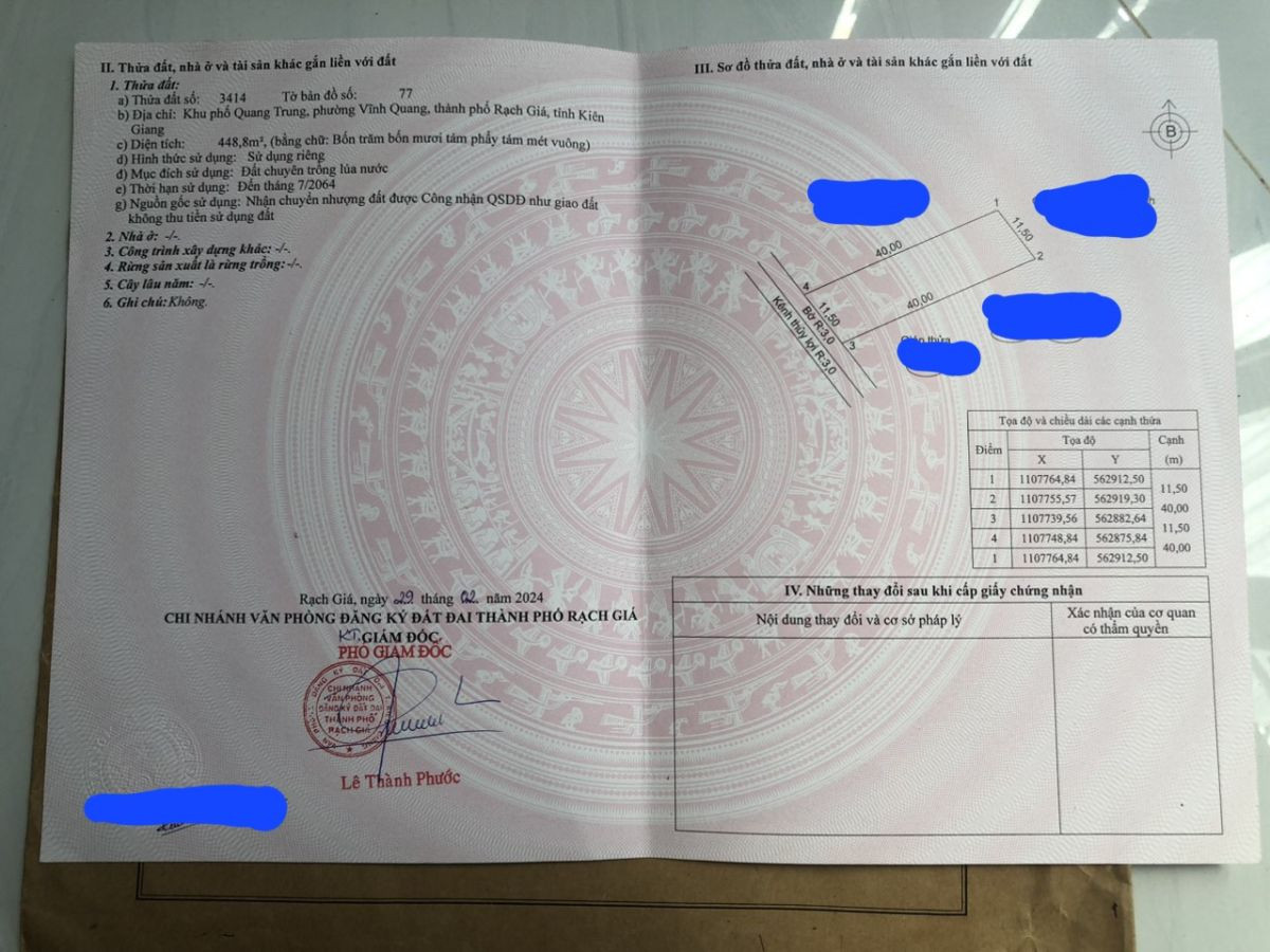 Đất nền 448m2 gần bến tqfu Phú Quốc